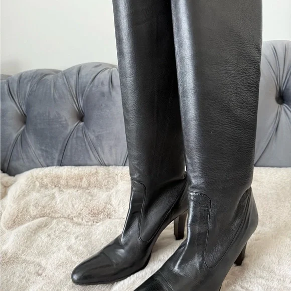 Cole Haan Black Knee Boots - Picture 5 of 15